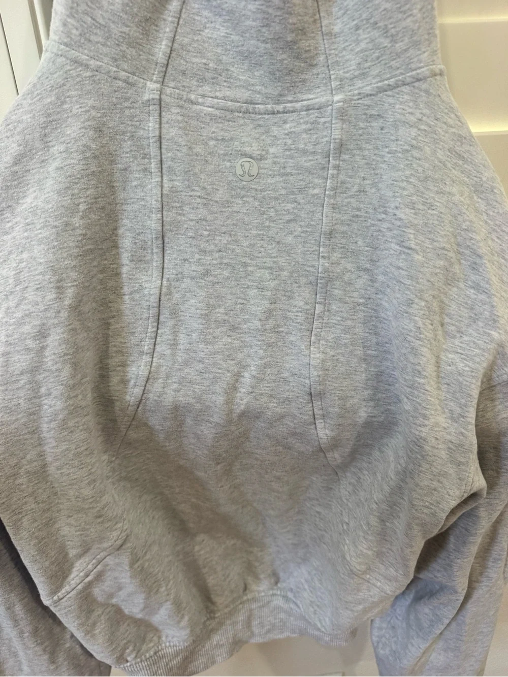 lululemon athletica Light Gray Full-Zip Hooded Bomber Jacket